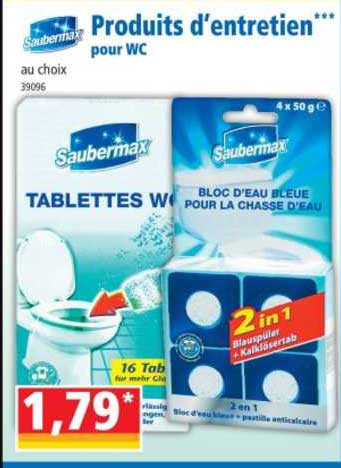 saubermax produits d'entretien pour wc
