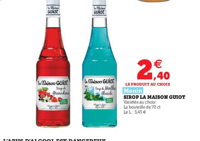 Sirop La Maison Guiot Monin