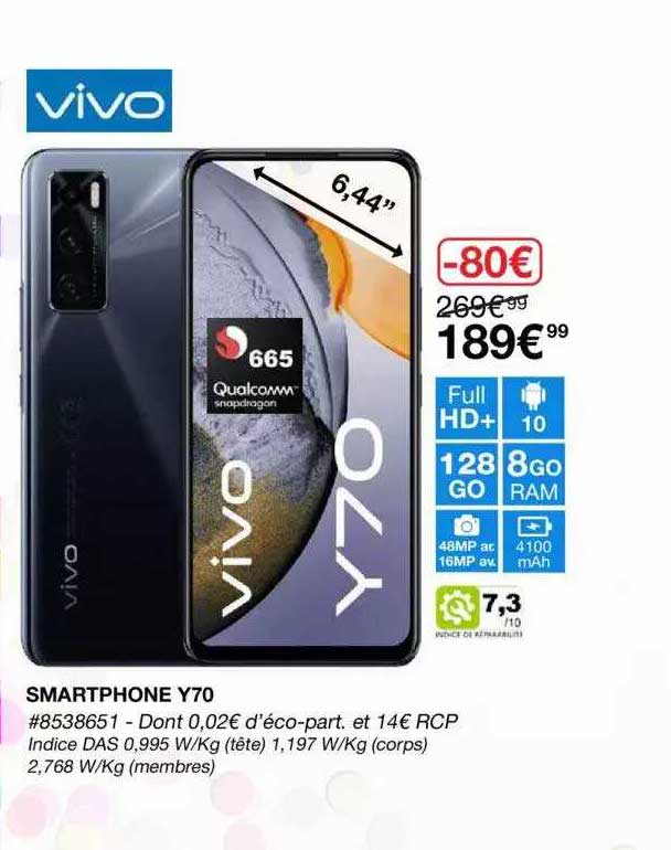 Smartphone Y70 Vivo