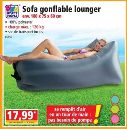 sofa gonflable lounger