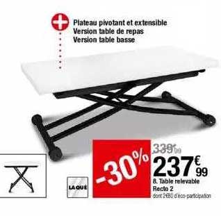 table relevable recto 2