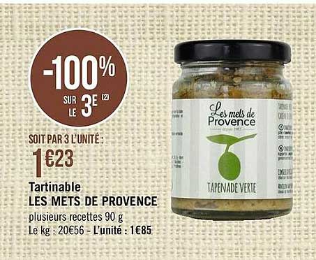 tartinable les mets de provence