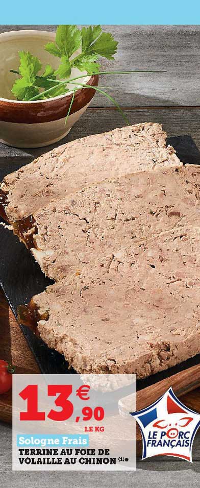 terrine au foie de volaille au chinon sologne frais