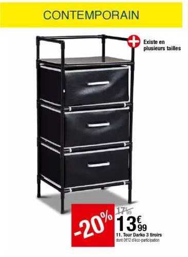 tour darko 3 tiroirs