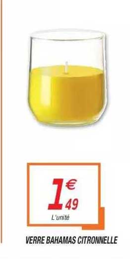 verre bahamas citronnelle