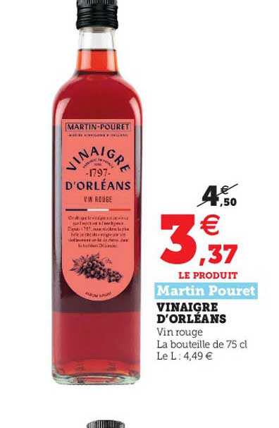 Vinaigre D'orléans Martin Pouret