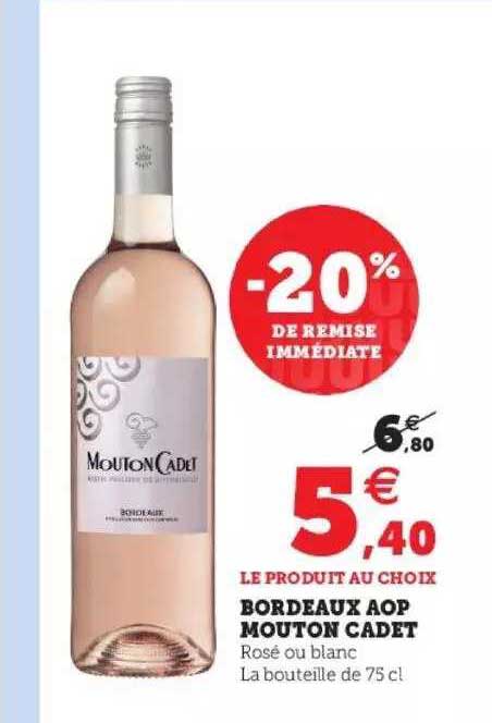 bordeaux aop mouton cadet