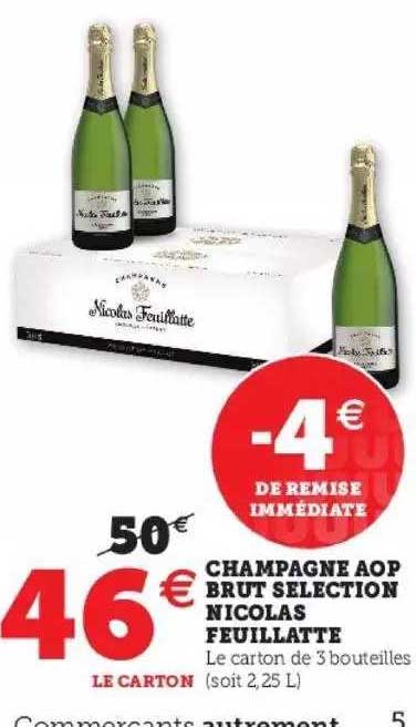 champagne aop brut sélection nicolas feuillatte