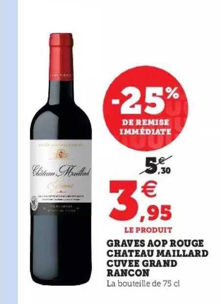 graves aop rouge château maillard cuvée grand rancon