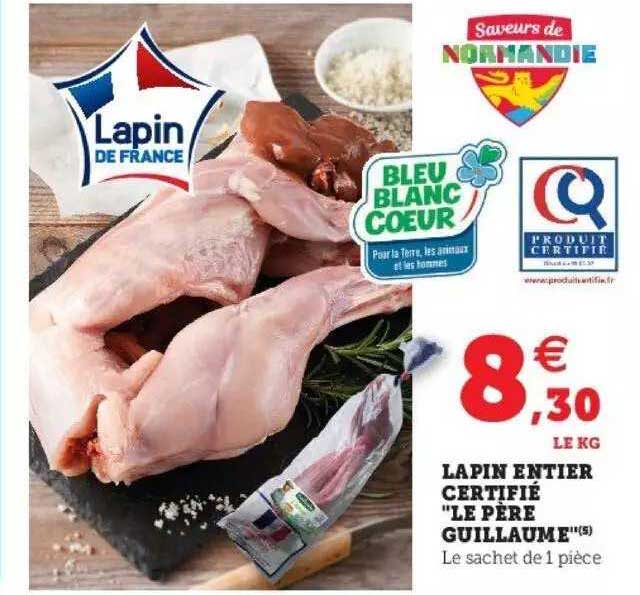 lapin entier certifié "le père guillaume"