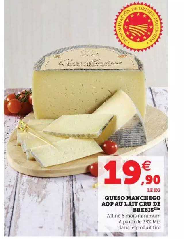 Queso Manchego Aop Au Lait Cru De Brebis