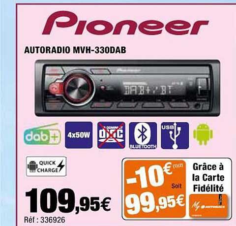 Autoradio Mvh-330dab Pioneer