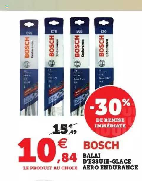 balai d'essuie-glace aéro endurance bosch