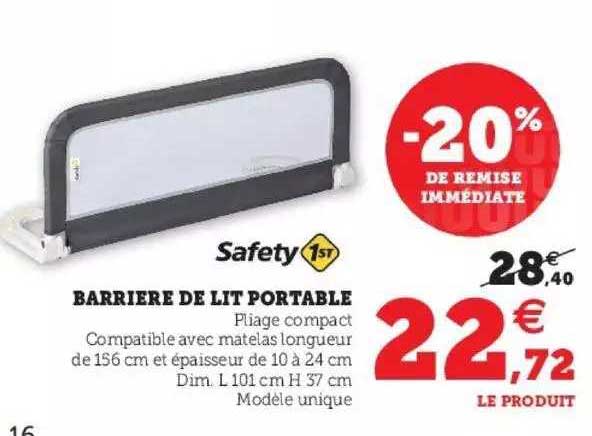barrière de lit portable safety 1st
