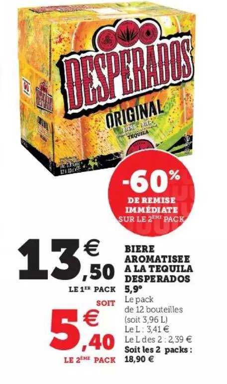 bière aromatisée à la tequila desperados 5,9°