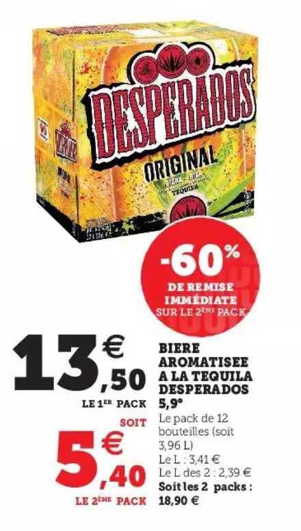 bière aromatisée à la tequila desperados 5,9°