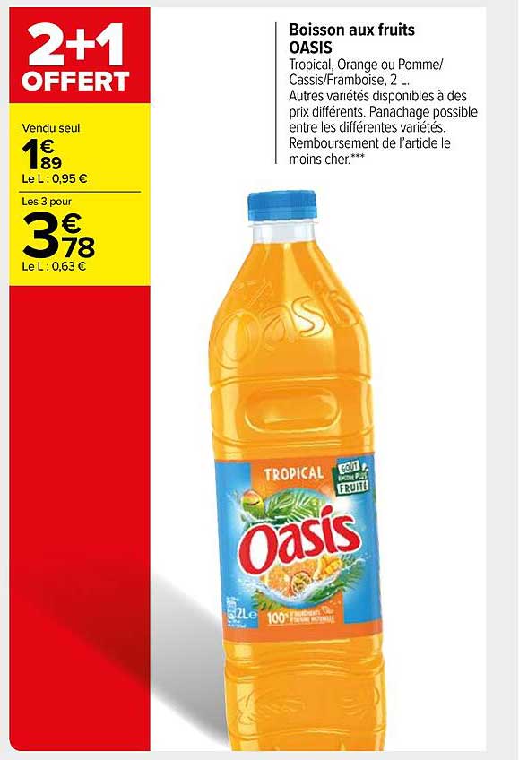 Boisson Aux Fruits Oasis