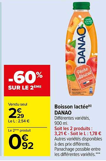 boisson lactée danao