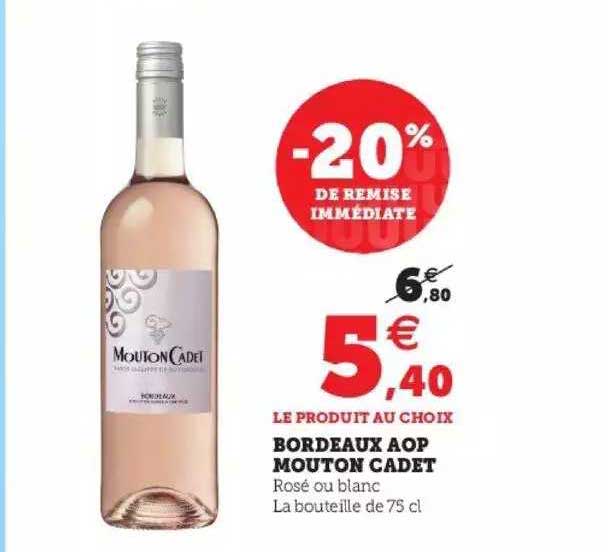 bordeaux aop mouton cadet