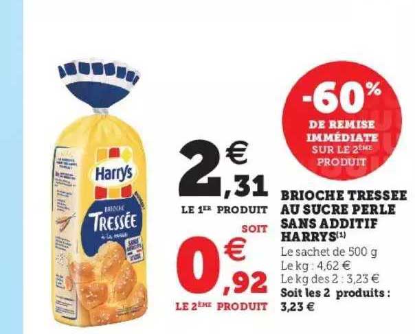 Brioche Tressée Au Sucre Perle Sans Additif Harrys
