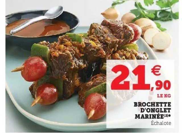 Brochette D'onglet Marinée