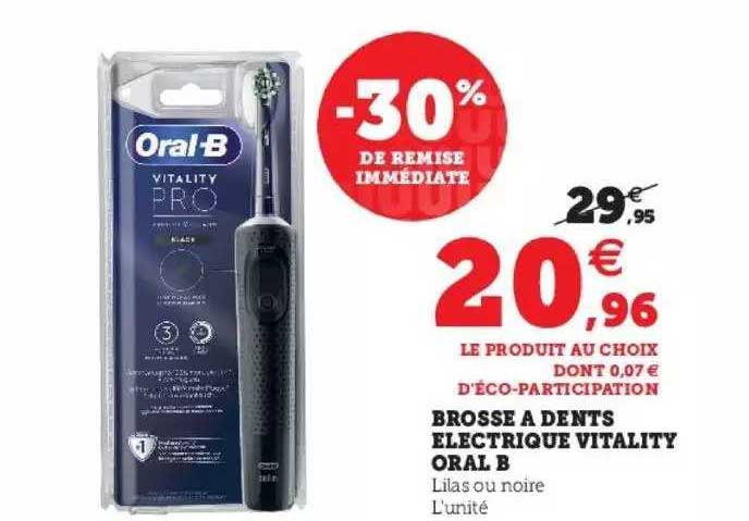 brosse à dents électrique vitality oral b