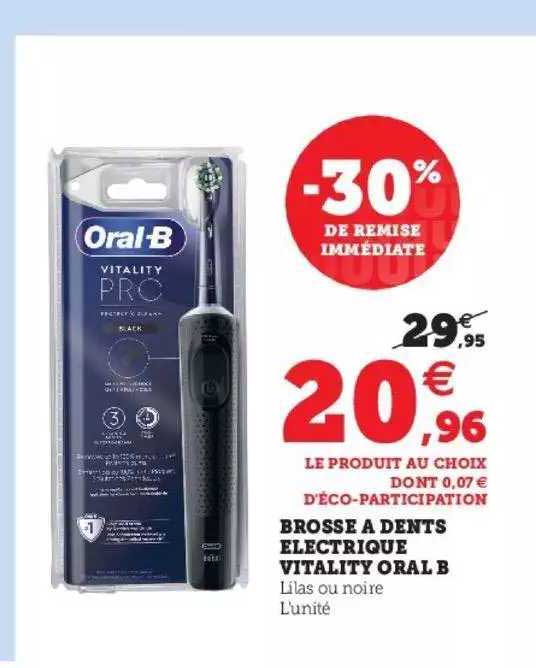 brosse à dents électrique vitality oral b