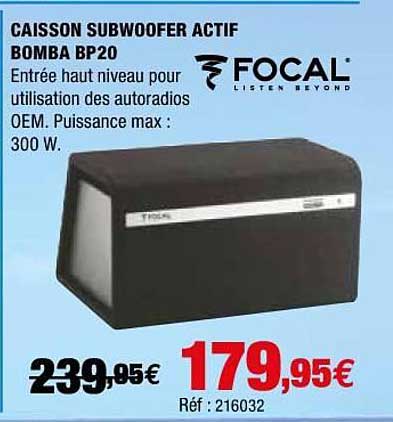 caisson subwoofer actif bomba bp20