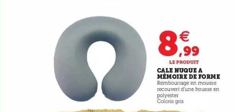 cale nuque à mémoire de forme