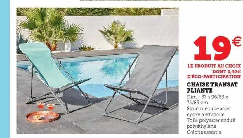 Chaise Transat Pliante