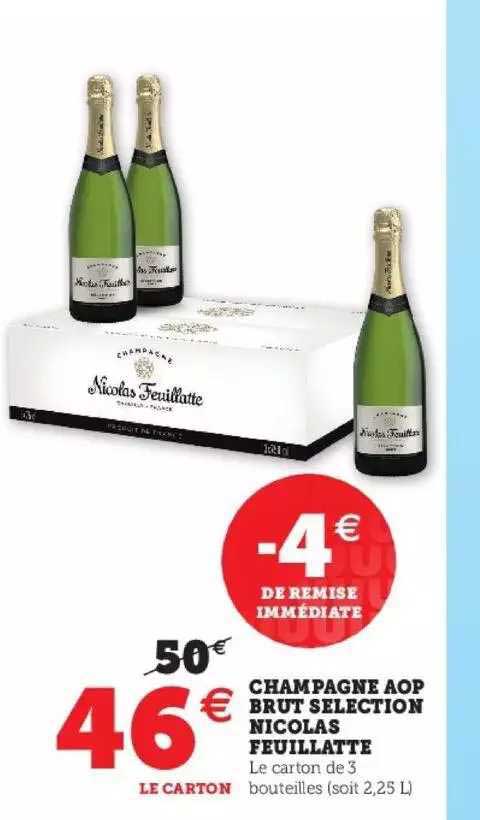 champagne aop brut sélection nicolas feuillatte