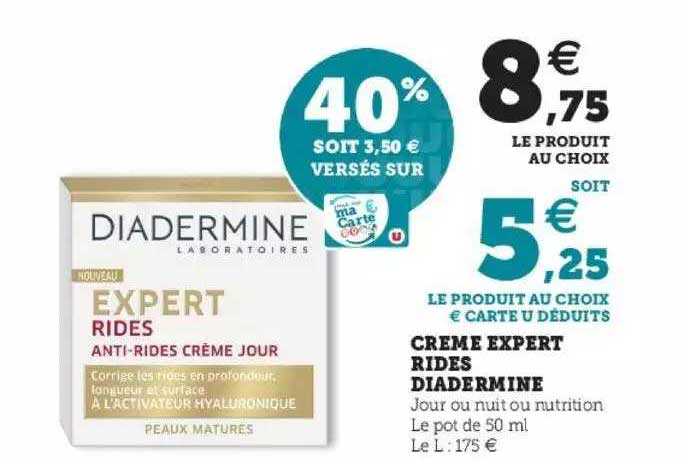 crème expert rides diadermine
