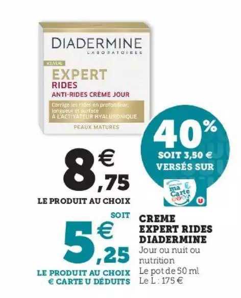 crème expert rides diadermine