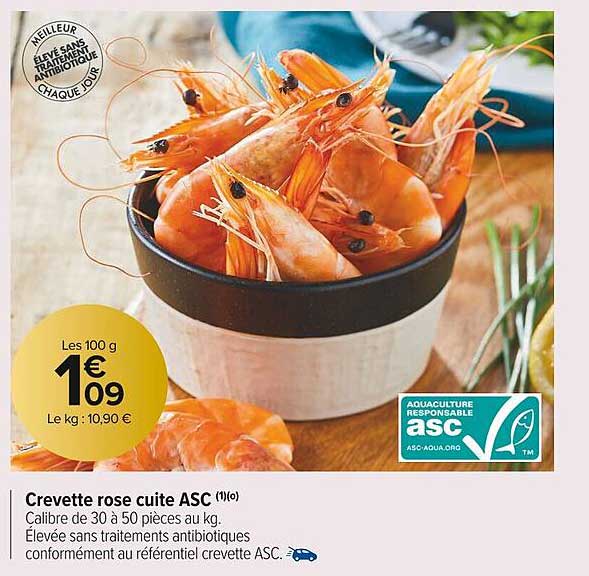 Crevette Rose Cuite Asc