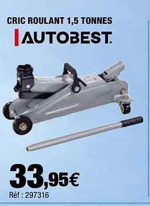 cric roulant 1,5 tonnes autobest