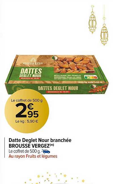 datte deglet nour branchée brousse vergez