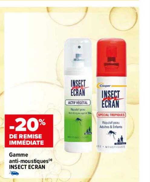 gamme anti-moustiques insect écran