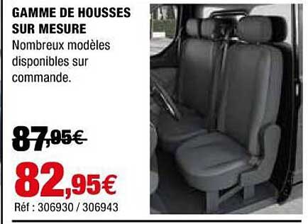 gamme de housses sur mesure