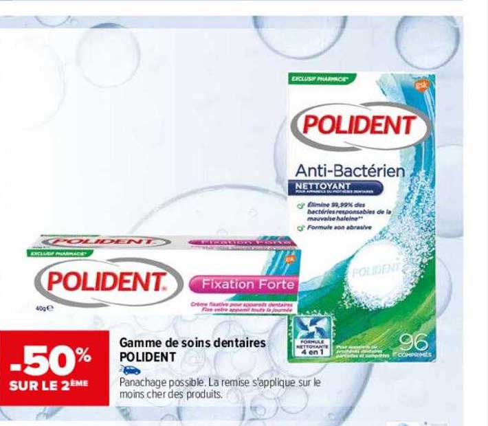 gamme de soins dentaires polident
