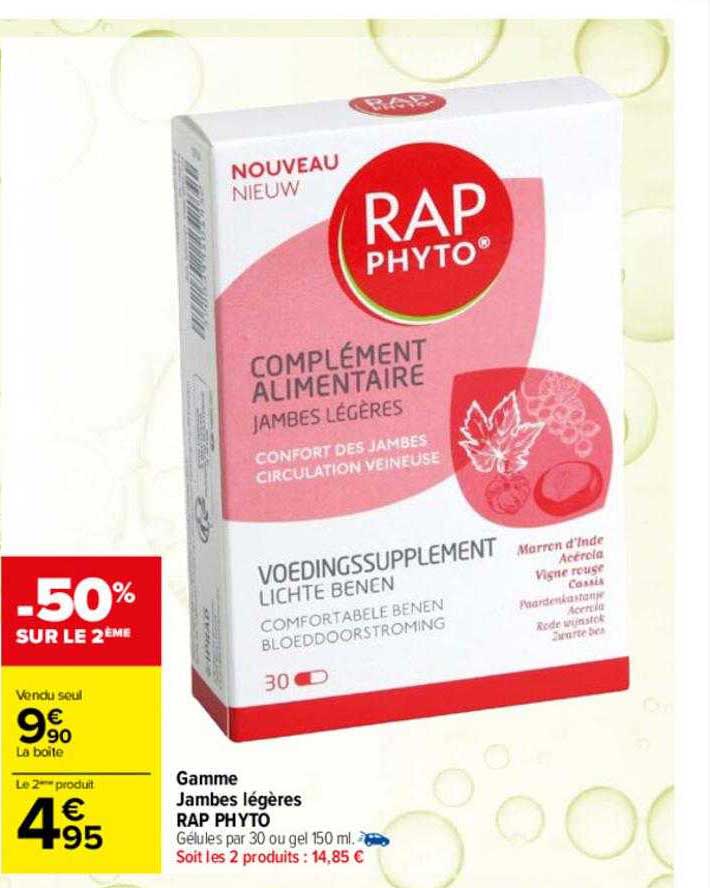 gamme jambes légères rap phyto