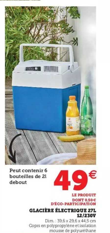 glacière électrique 27 l 12-230v