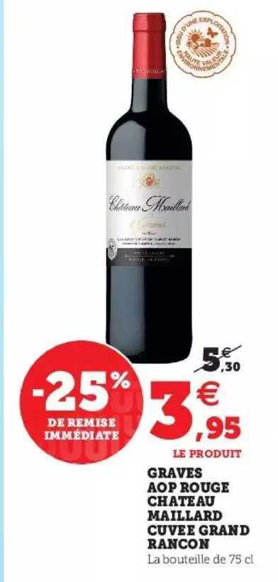 graves aop rouge château maillard cuvée grand rançon