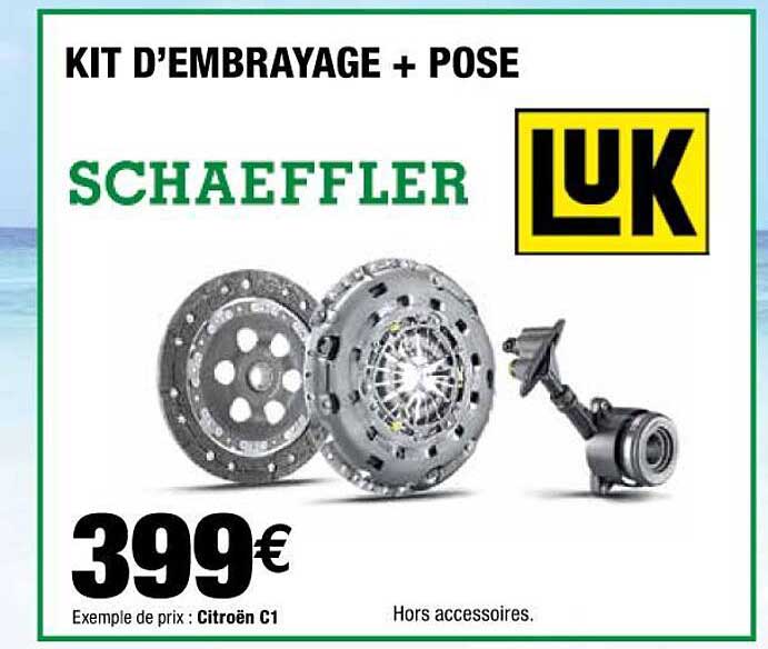 kit d'embrayage + pose schaeffler luk