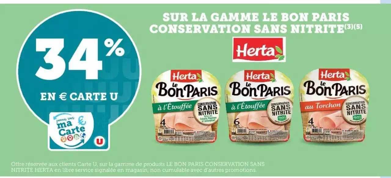 La Gamme Le Bon Paris Conservation Sans Nitrite Herta