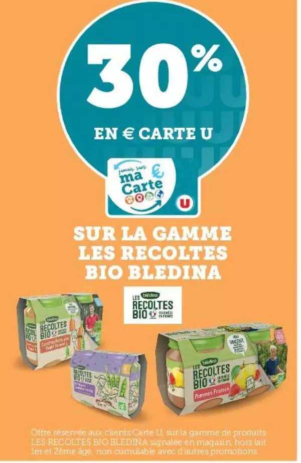 la gamme les récoltes bio blédina