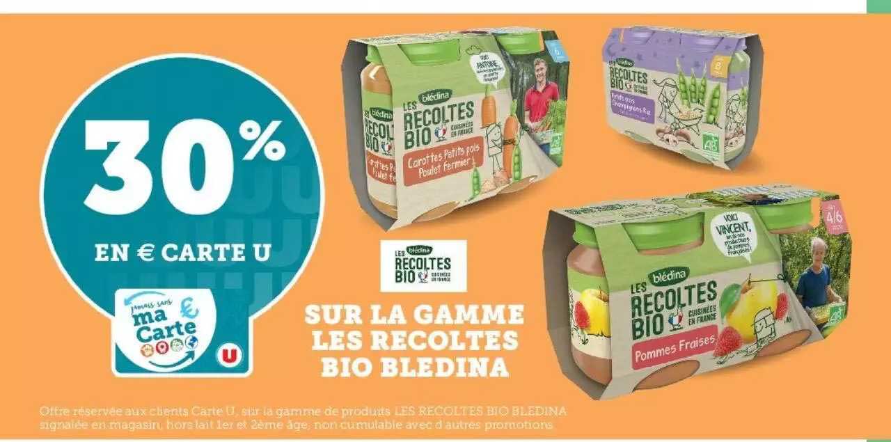 la gamme les récoltes bio blédina