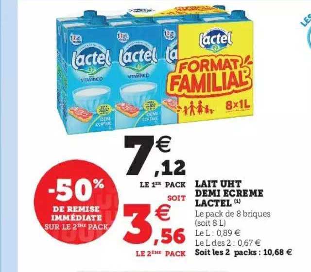 lai uht demi écrémé lactel