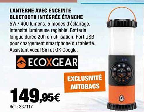 Lanterne Avec Enceinte Bluetooth Intégrée étanche