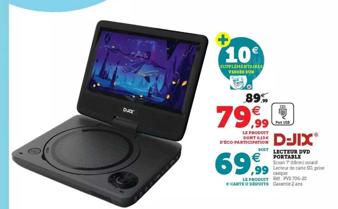 lecteur dvd portable d-jix