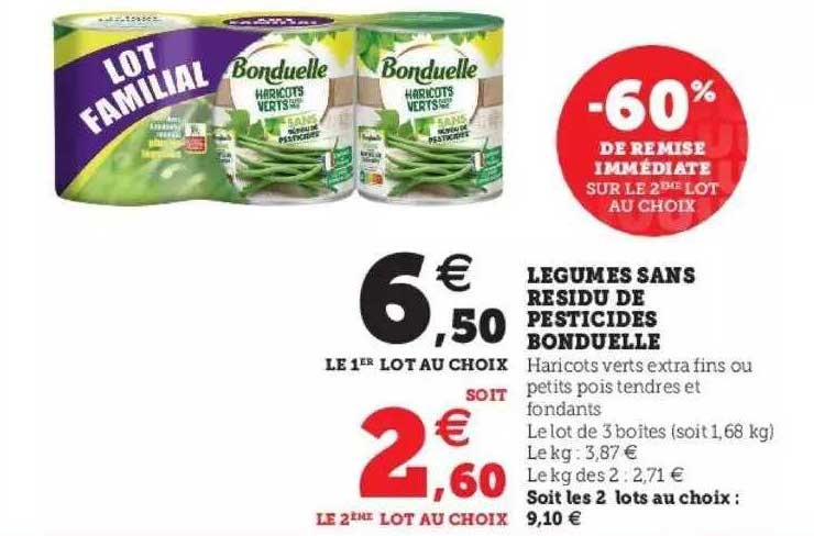 légumes sans résidu de pesticides bonduelle